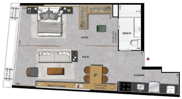 Apartamento, 1 quarto, 37 m² - Foto 17