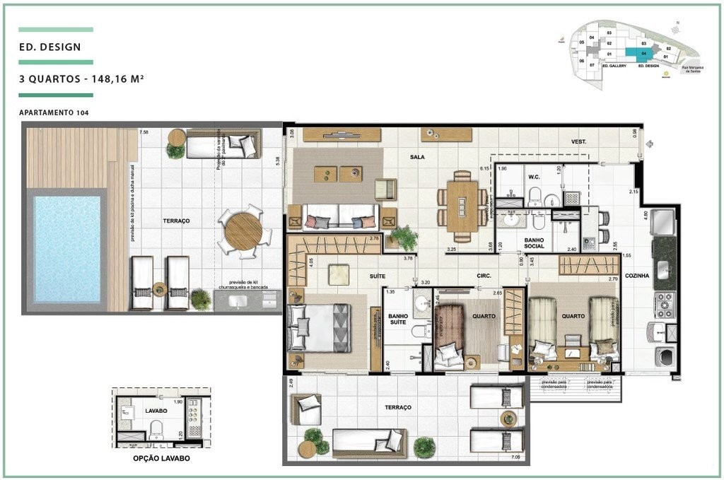 Apartamento, 3 quartos, 97 m² - Foto 34