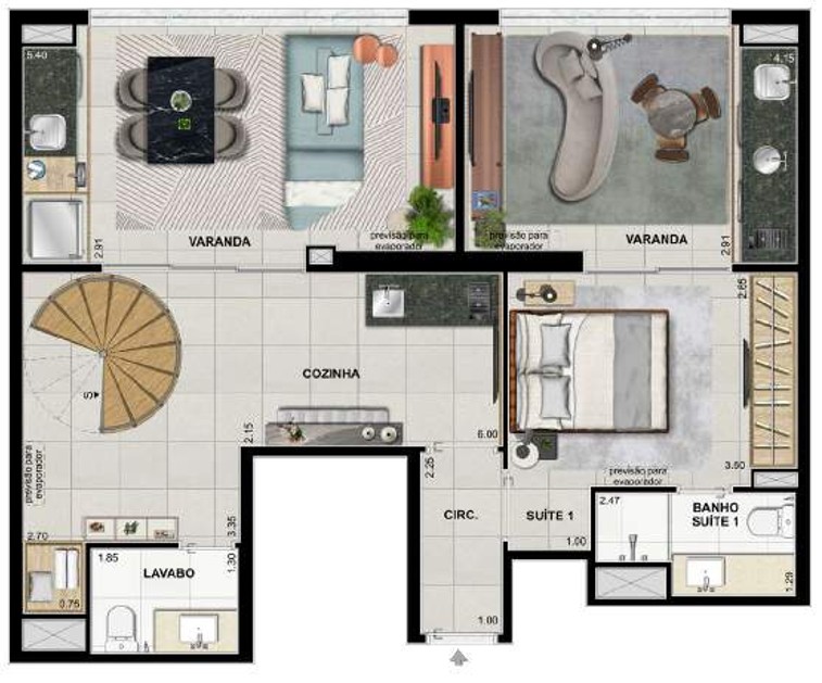 Cobertura à venda com 2 quartos, 150m² - Foto 36