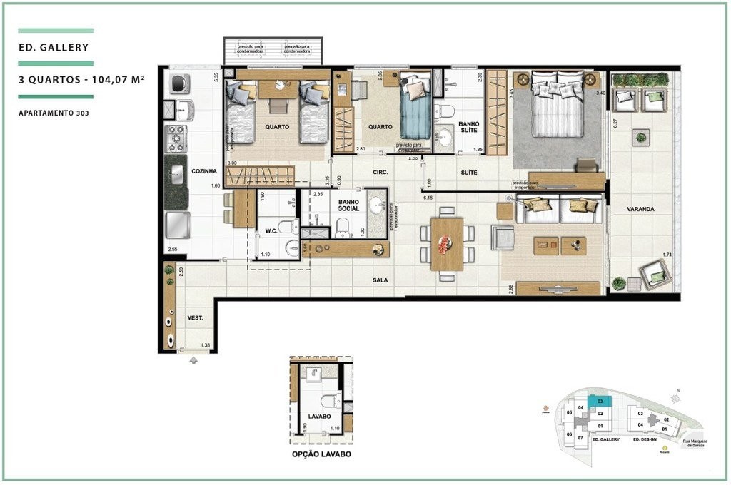 Apartamento, 3 quartos, 97 m² - Foto 28
