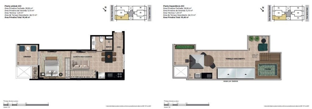 Apartamento, 1 quarto, 46 m² - Foto 19