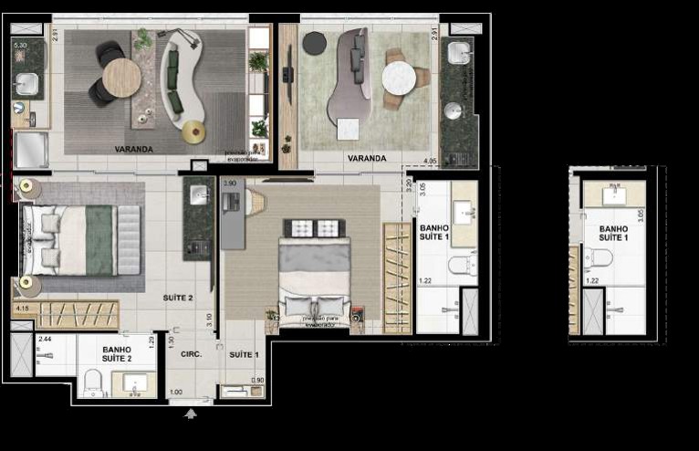 Apartamento, 2 quartos, 95 m² - Foto 30