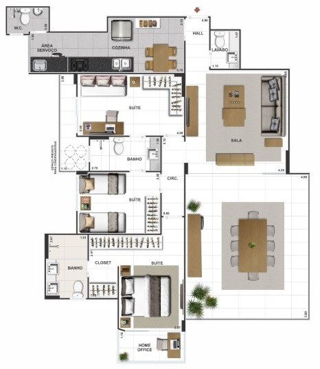 Apartamento, 4 quartos, 147 m² - Foto 21