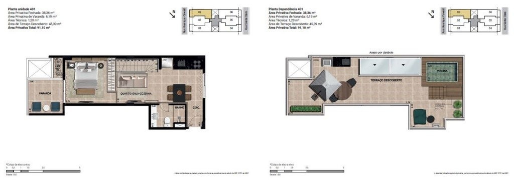 Apartamento, 1 quarto, 46 m² - Foto 21