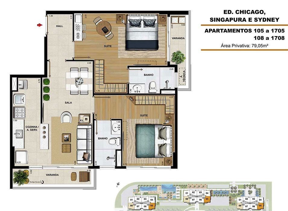 Apartamento, 2 quartos, 77 m² - Foto 30