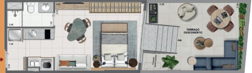 Apartamento, 1 quarto, 51 m² - Foto 31