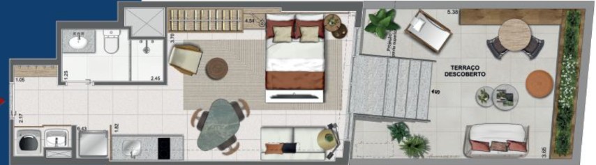 Apartamento, 1 quarto, 51 m² - Foto 32