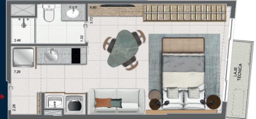 Apartamento, 1 quarto, 51 m² - Foto 20