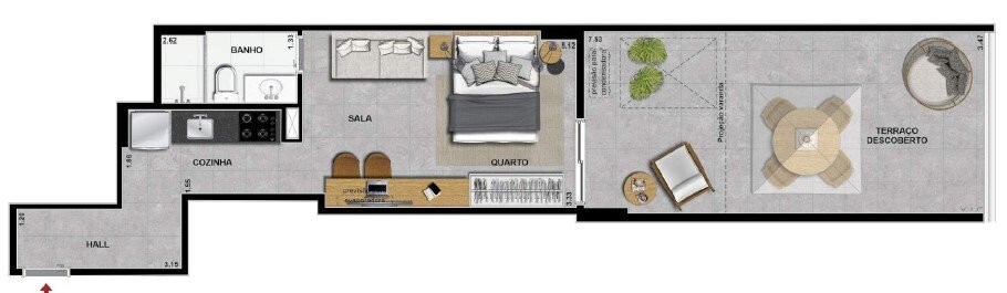 Apartamento, 1 quarto, 37 m² - Foto 18
