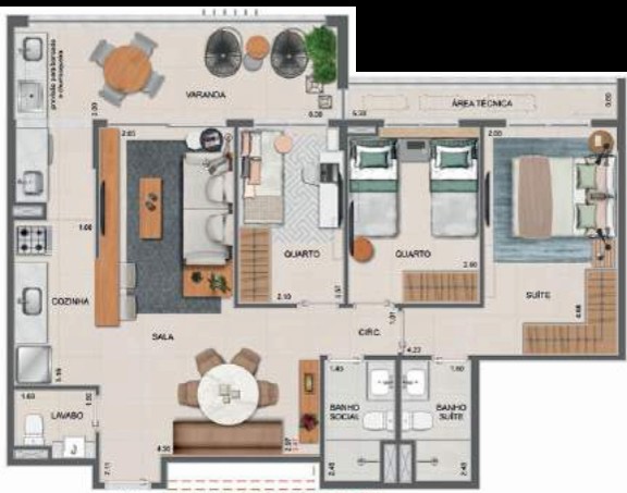 Apartamento, 2 quartos, 84 m² - Foto 21