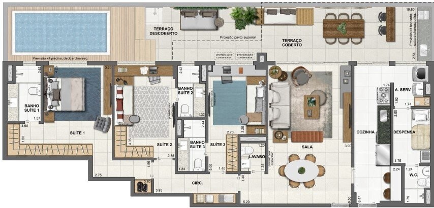 Apartamento, 3 quartos, 139 m² - Foto 52