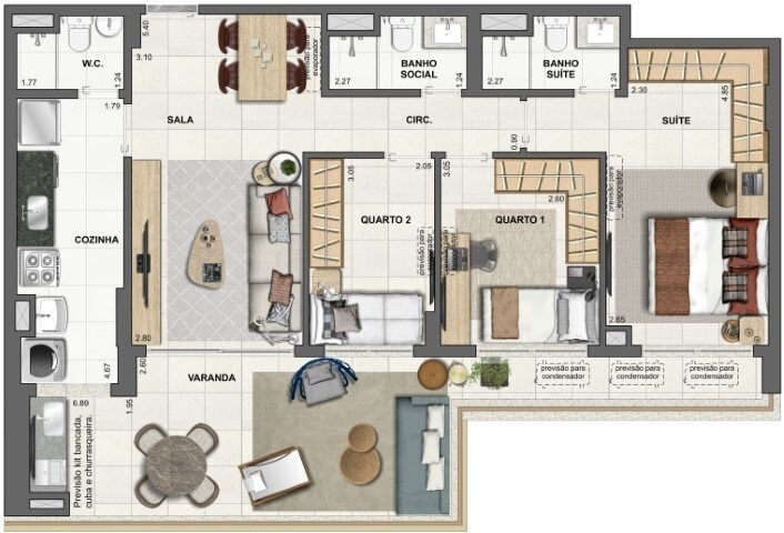 Apartamento, 3 quartos, 139 m² - Foto 54