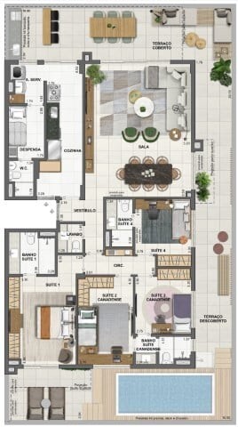 Apartamento, 4 quartos, 227 m² - Foto 46