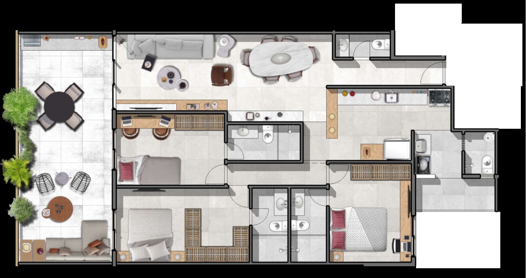 Apartamento, 3 quartos, 132 m² - Foto 10