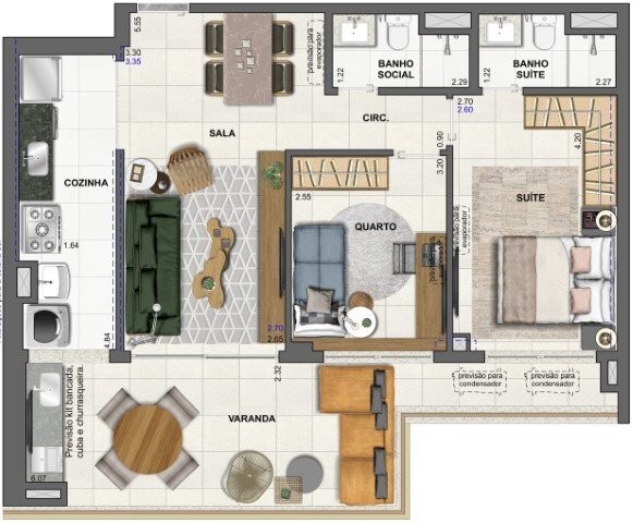 Apartamento, 4 quartos, 165 m² - Foto 55