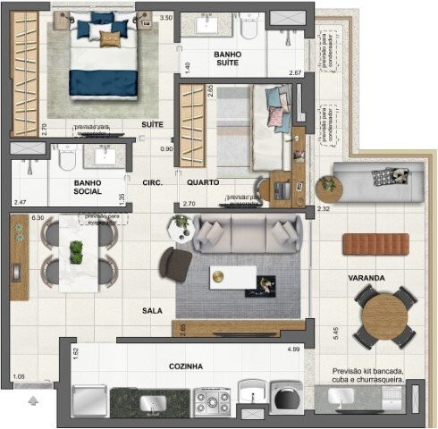 Apartamento, 4 quartos, 227 m² - Foto 53