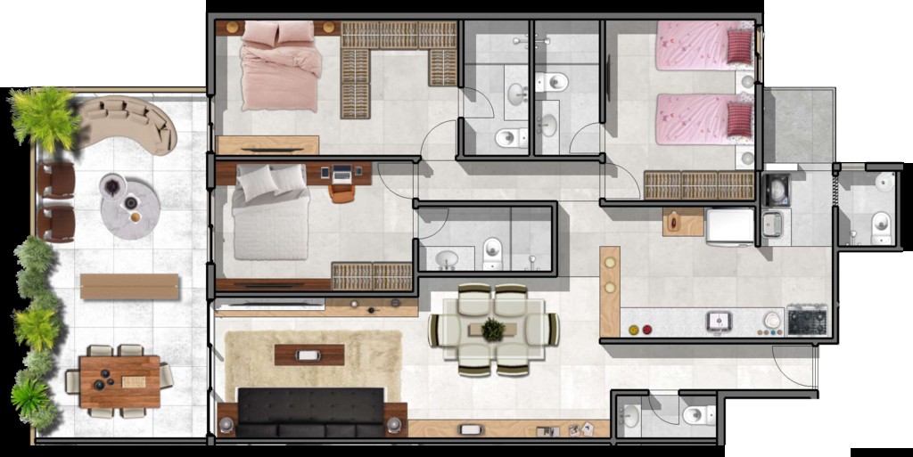 Apartamento, 3 quartos, 132 m² - Foto 11