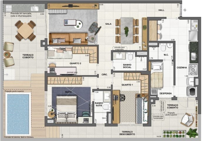 Apartamento, 4 quartos, 227 m² - Foto 63