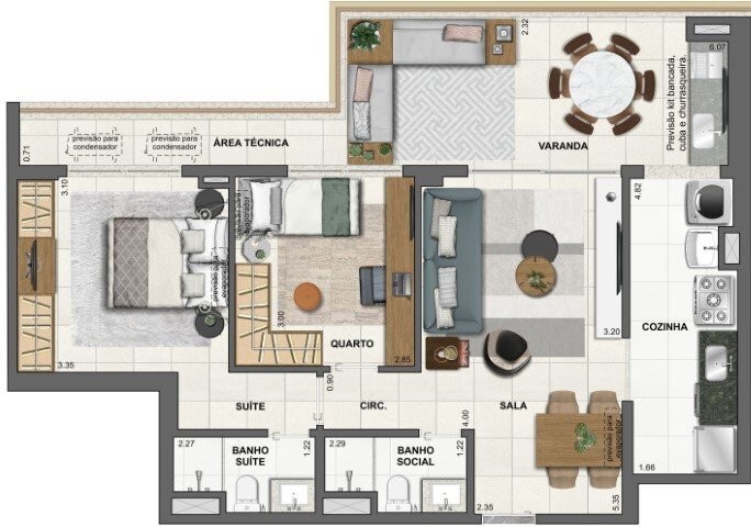 Apartamento, 4 quartos, 227 m² - Foto 61