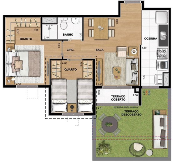 Apartamento, 2 quartos, 55 m² - Foto 25