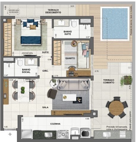 Apartamento, 4 quartos, 227 m² - Foto 59