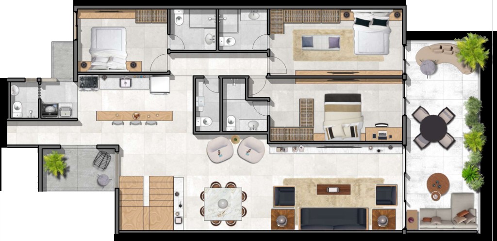 Apartamento, 3 quartos, 132 m² - Foto 19