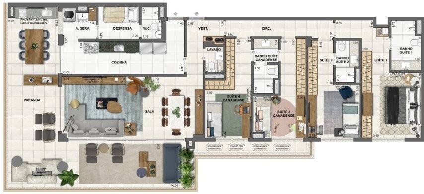 Apartamento, 4 quartos, 227 m² - Foto 42