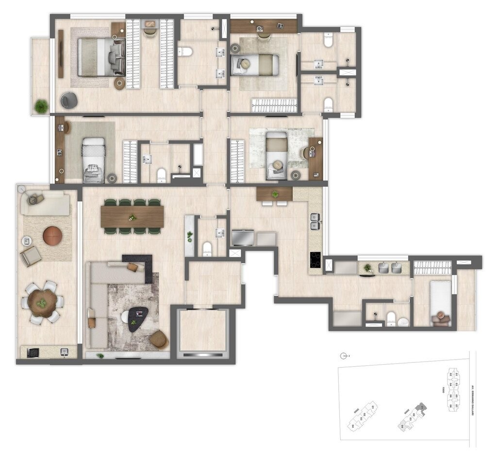Apartamento, 4 quartos, 175 m² - Foto 70