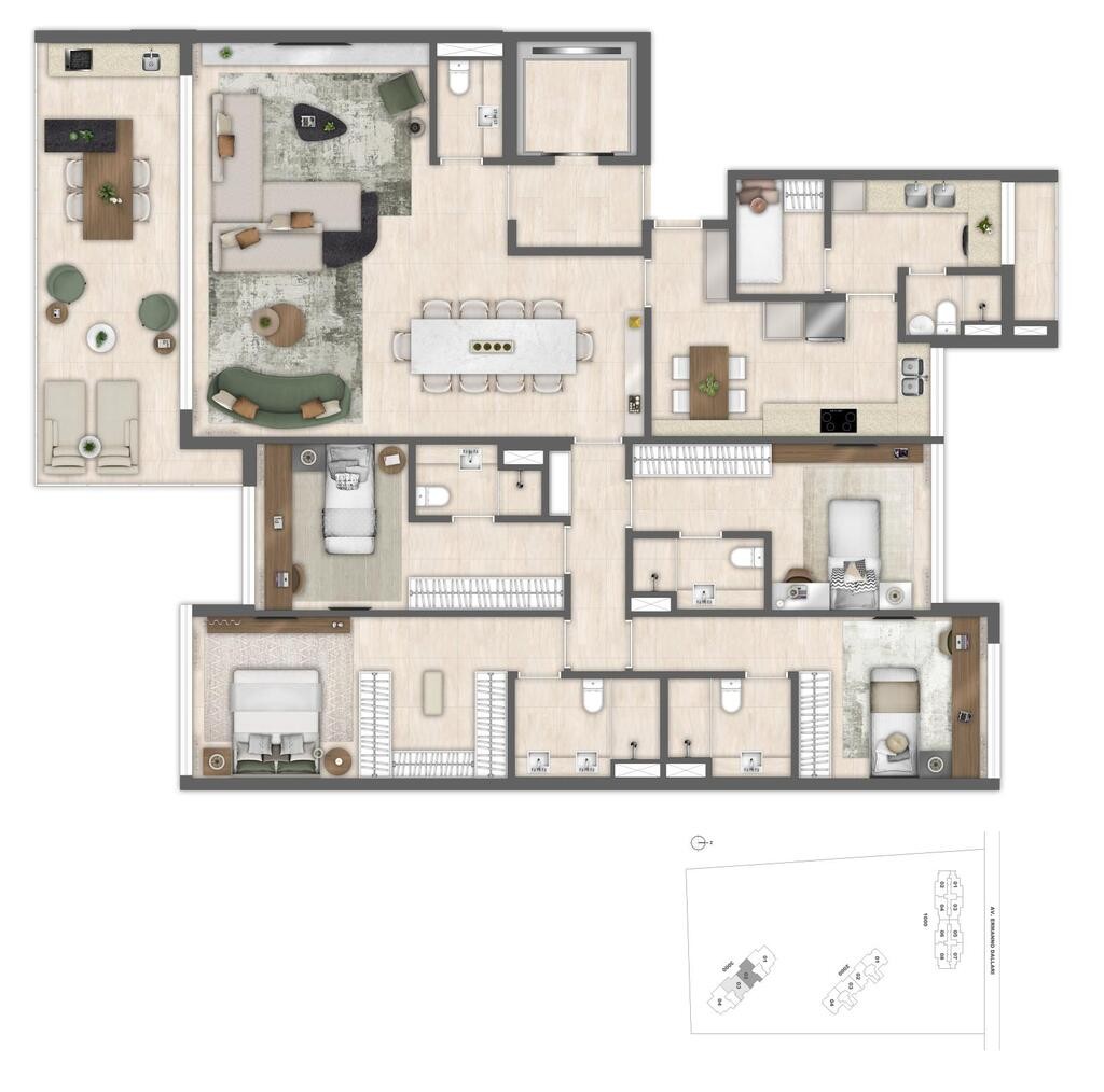 Apartamento, 4 quartos, 199 m² - Foto 71