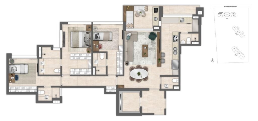 Apartamento, 4 quartos, 175 m² - Foto 66
