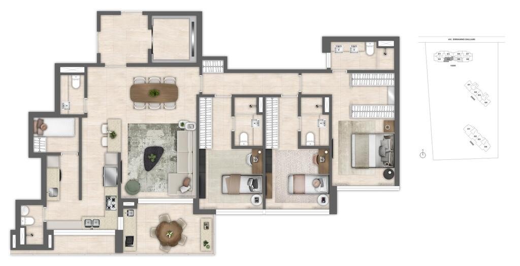 Apartamento, 4 quartos, 199 m² - Foto 67