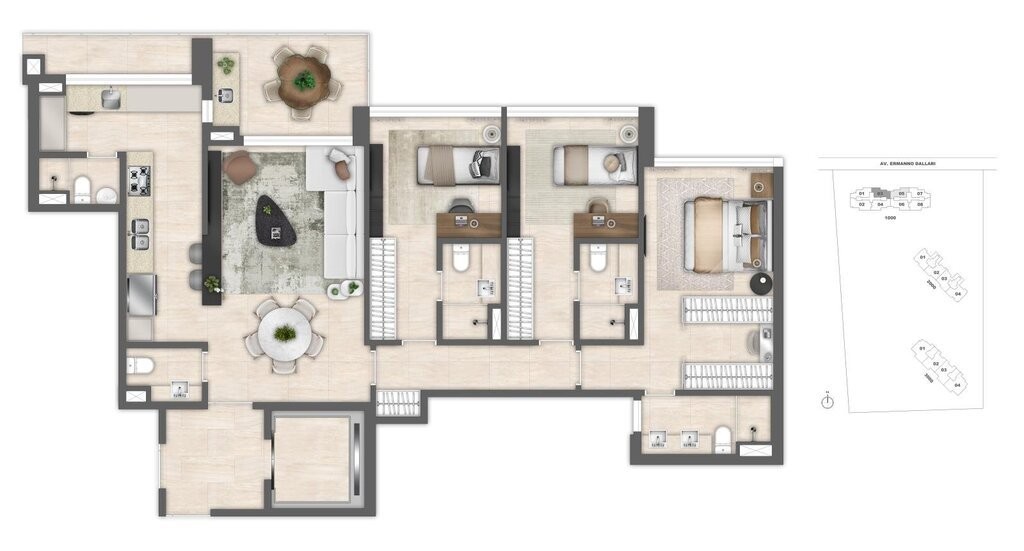 Apartamento, 4 quartos, 199 m² - Foto 65