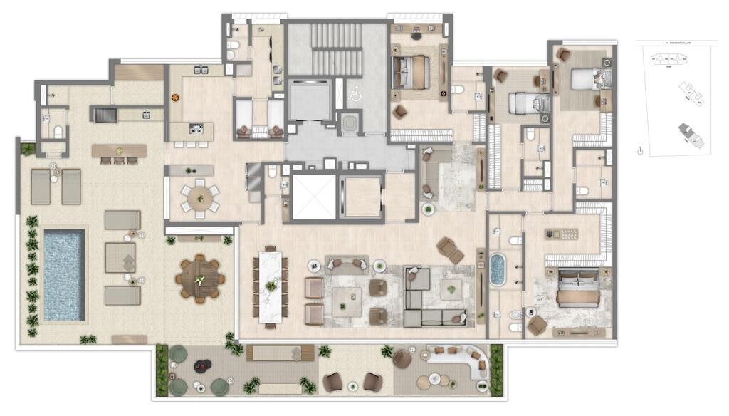 Apartamento, 4 quartos, 199 m² - Foto 76