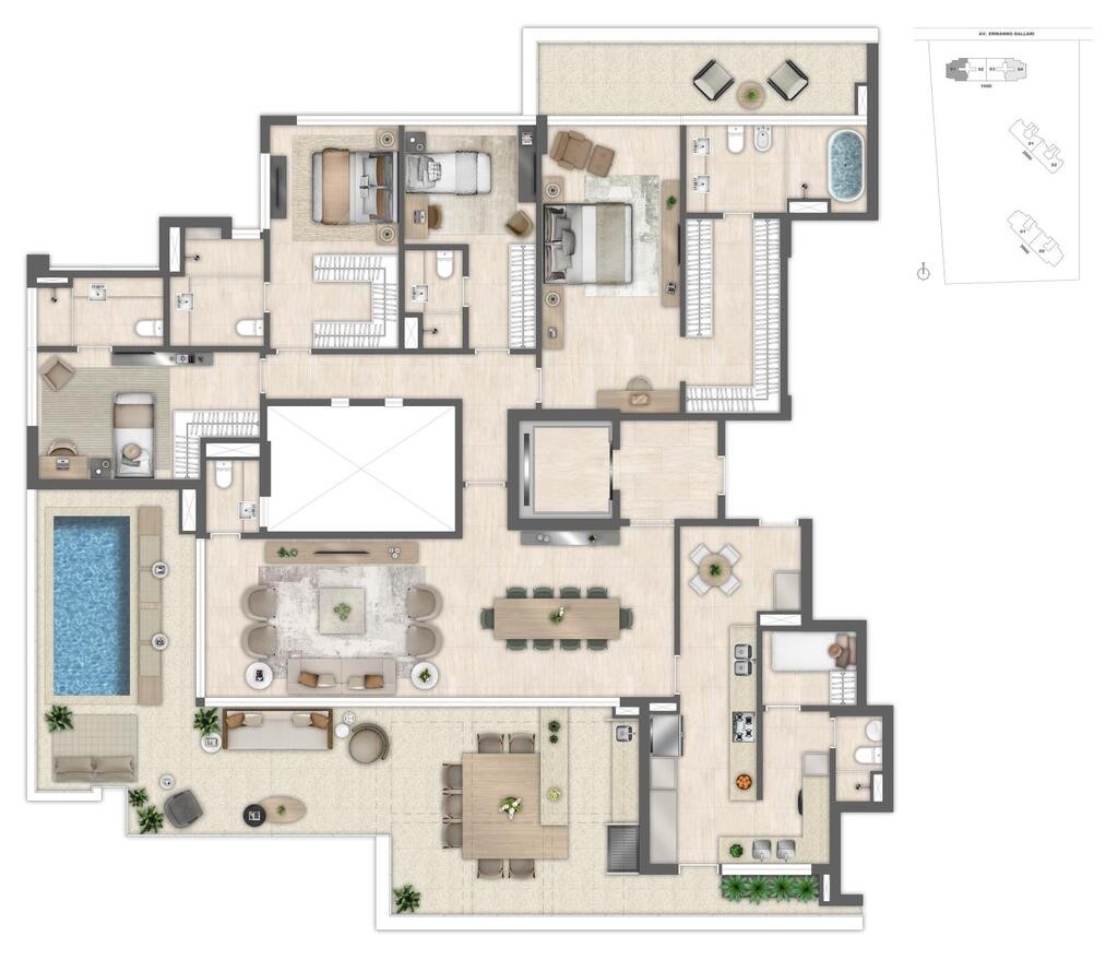 Apartamento, 4 quartos, 175 m² - Foto 73