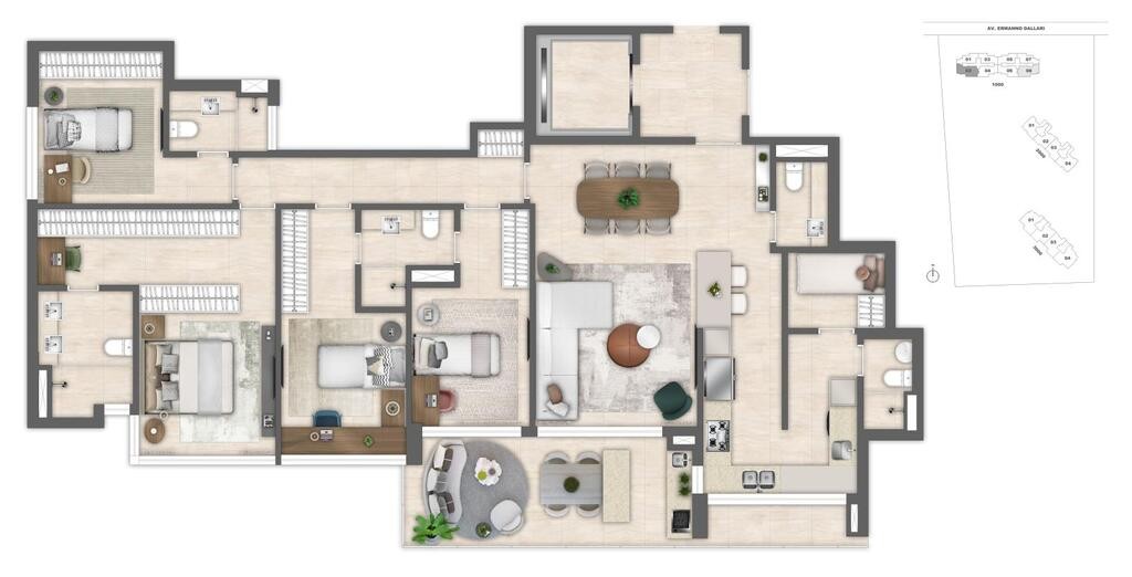 Apartamento, 4 quartos, 199 m² - Foto 68