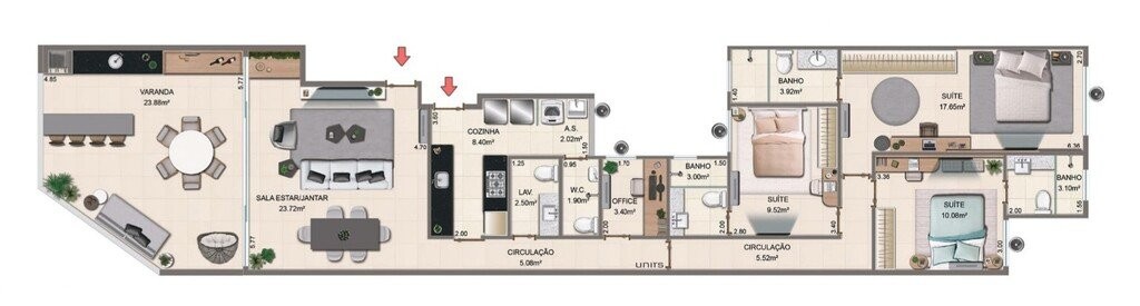 Apartamento, 3 quartos, 137 m² - Foto 11