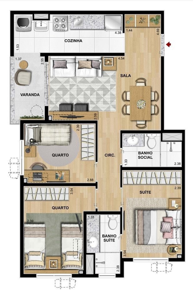 Apartamento à venda com 2 quartos, 53m² - Foto 33