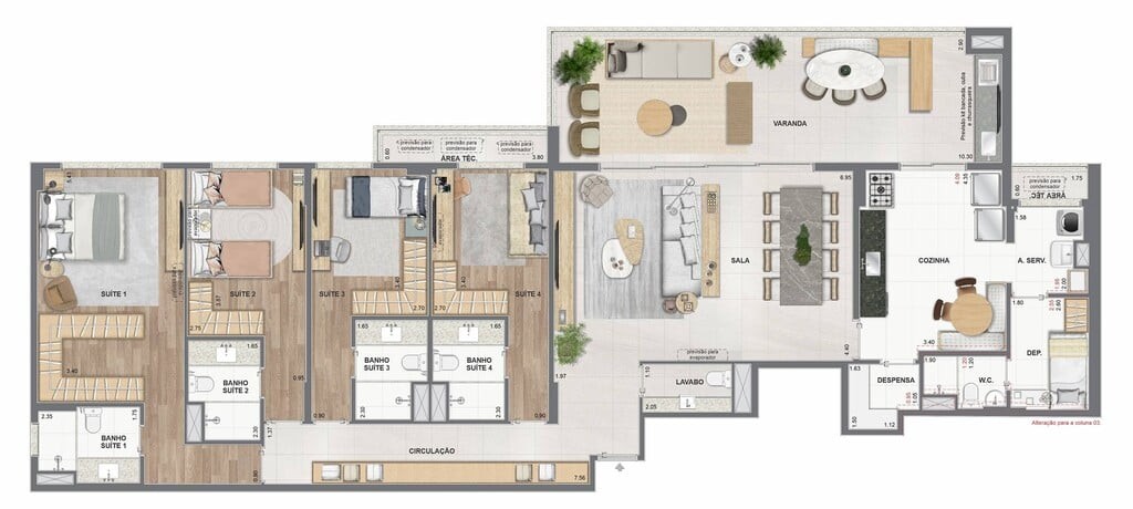 Apartamento, 4 quartos, 185 m² - Foto 59