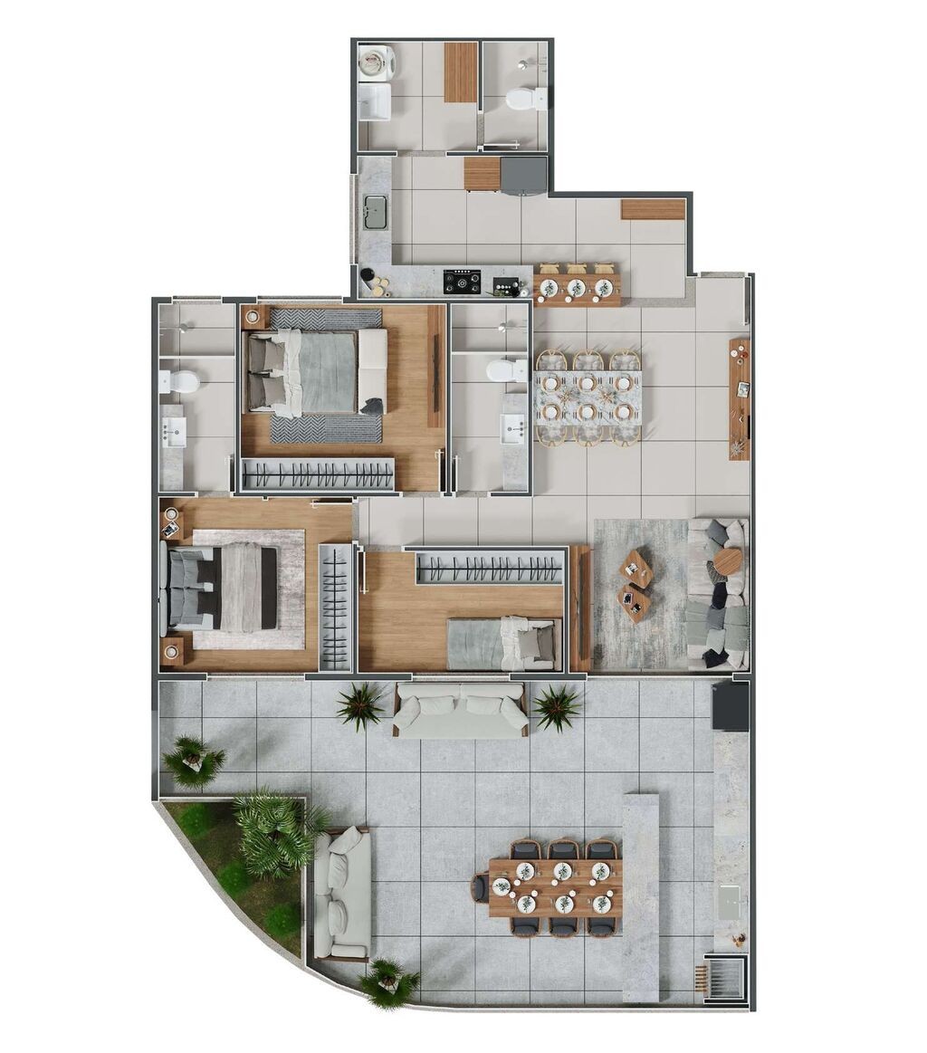 Cobertura, 3 quartos, 152 m² - Foto 18
