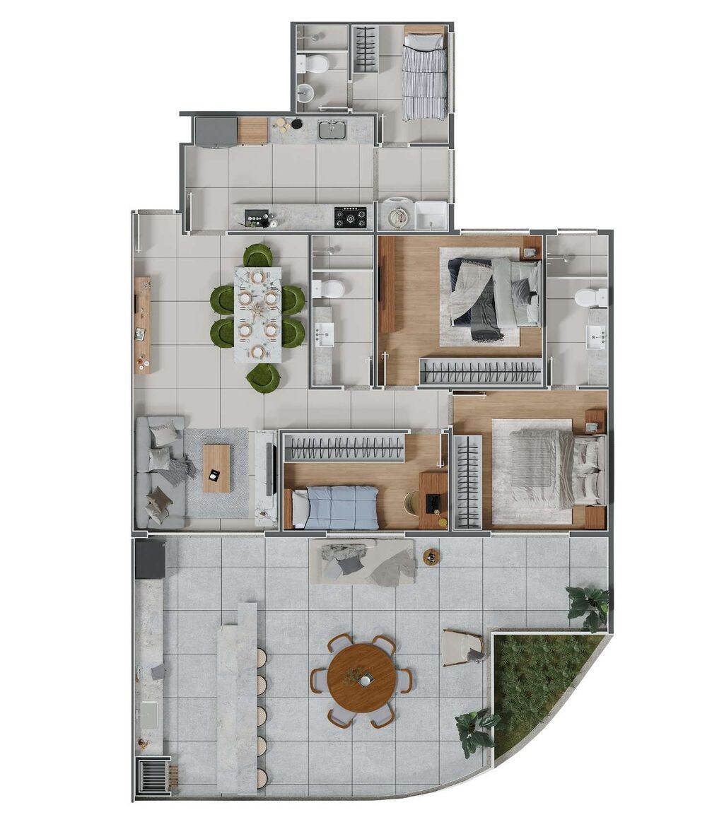 Cobertura, 3 quartos, 152 m² - Foto 19