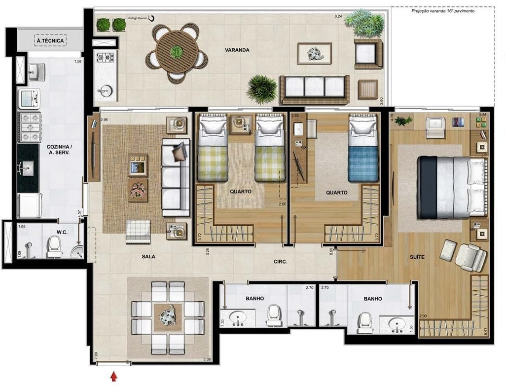 Apartamento, 4 quartos, 122 m² - Foto 27