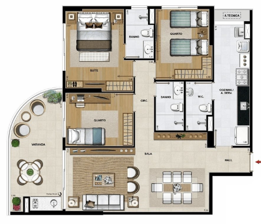 Apartamento, 4 quartos, 122 m² - Foto 26