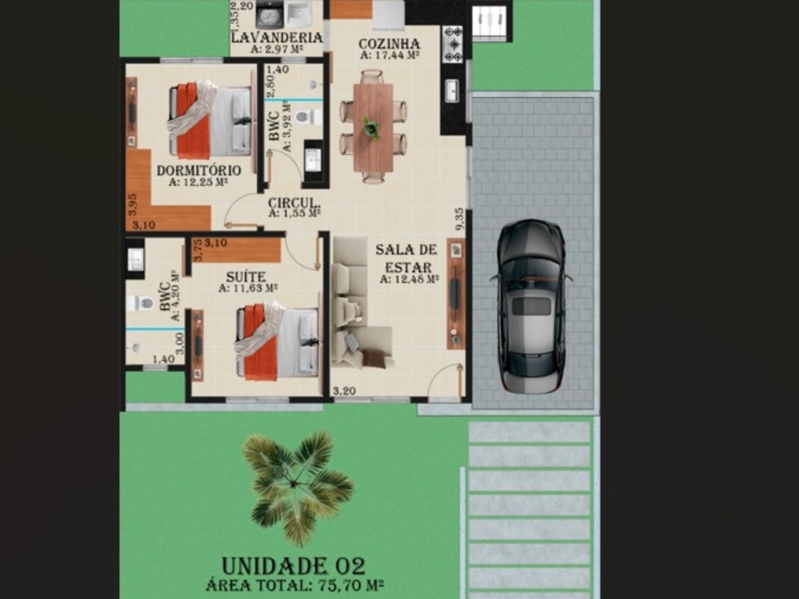 Casa, 2 quartos - Foto 2
