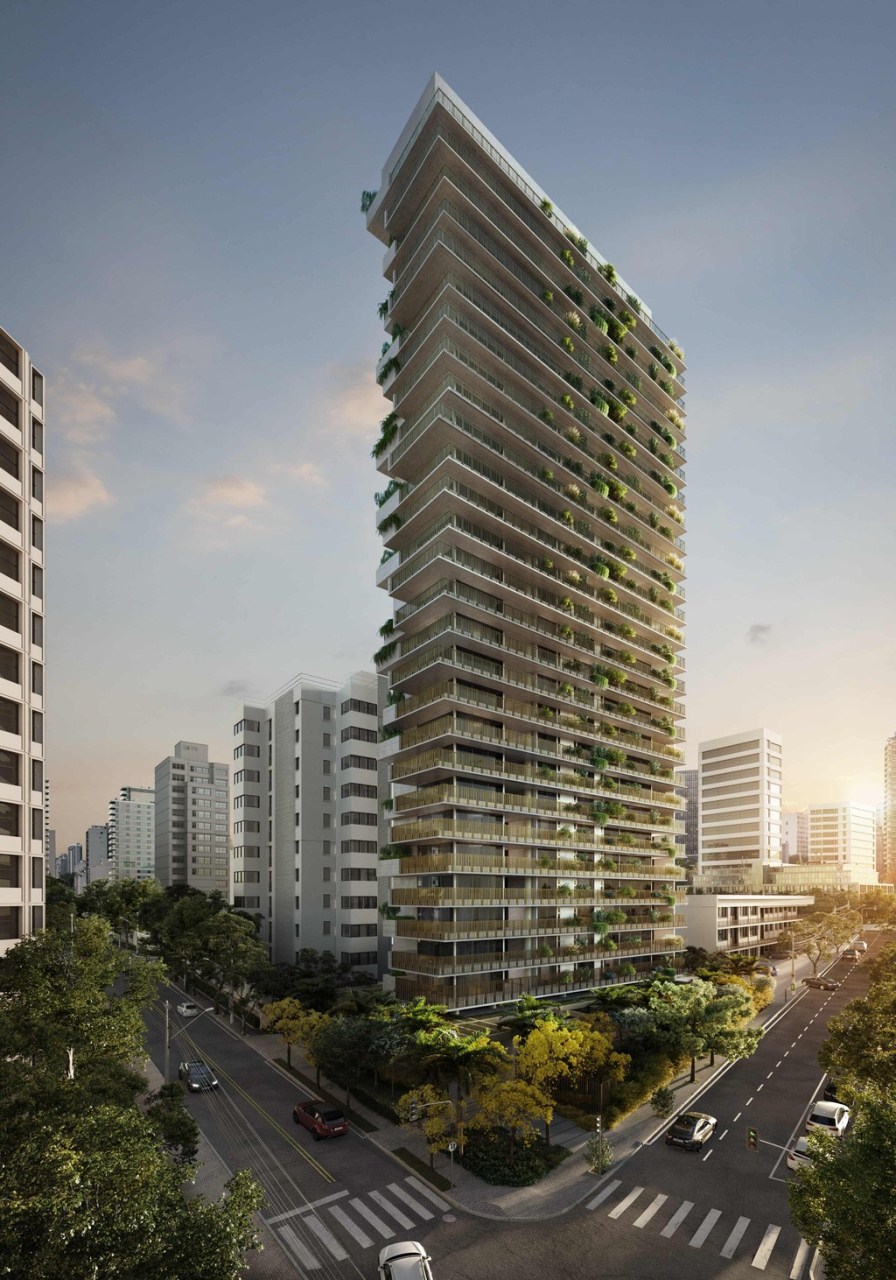 Edifício Ibaté se destaca elegantemente na paisagem urbana com um projeto inigualável.