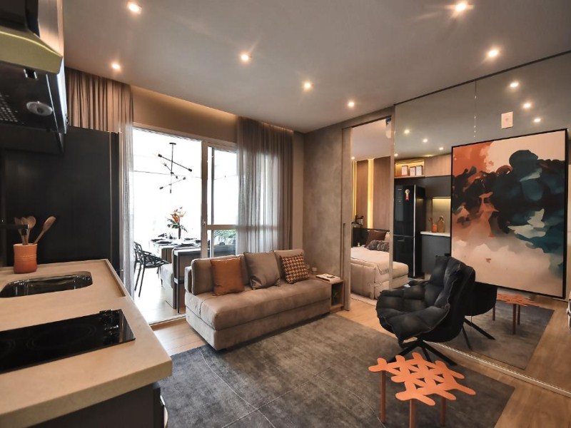 Cardeal 1720 - O apartamento possui 42 metros quadrados com 1 dormitório, terraço, área de serviço e 1 vaga de garagem.