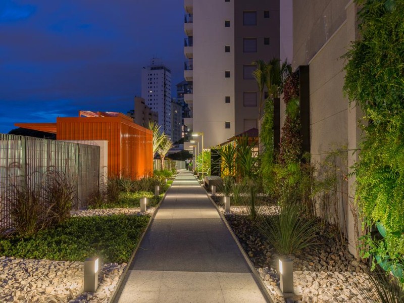 O Studio possui 35 metros quadrados com terraço e 1 vaga de garagem.I