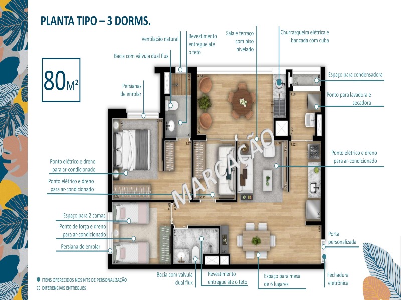 Apartamento, 3 quartos, 80 m² - Foto 12