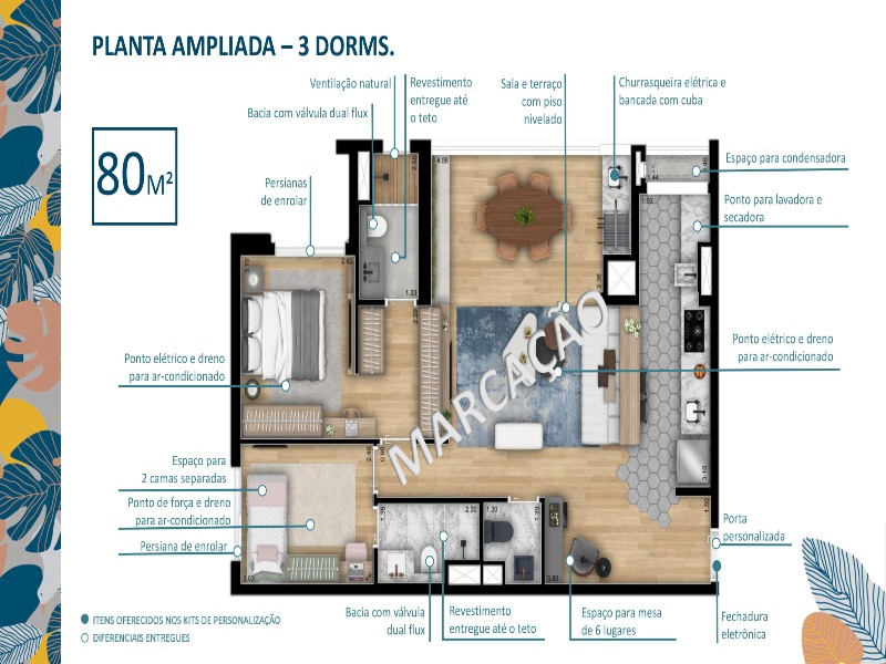 Apartamento, 3 quartos, 80 m² - Foto 13