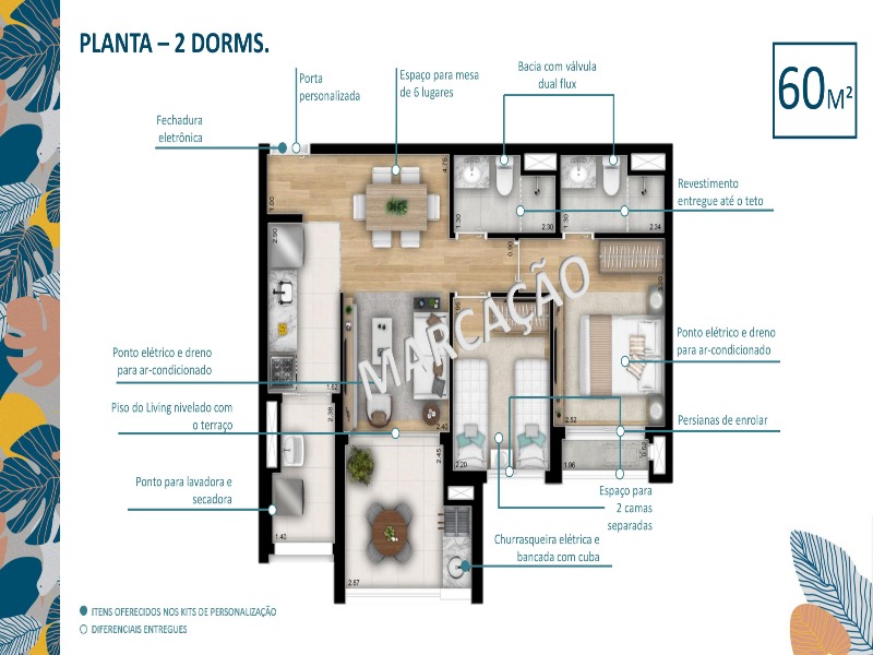 Apartamento à venda com 1 quarto, 60m² - Foto 14
