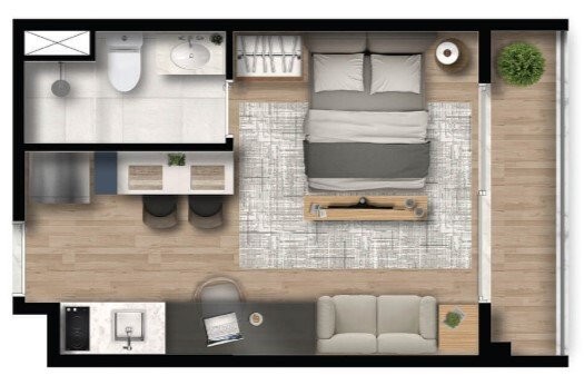 Apartamento, 1 quarto, 44 m² - Foto 24